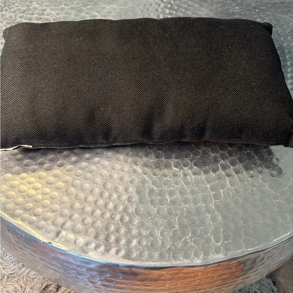 Witch Halloween Decorative Orange Black Lumbar Back Support Cushion Pillow 16x8”